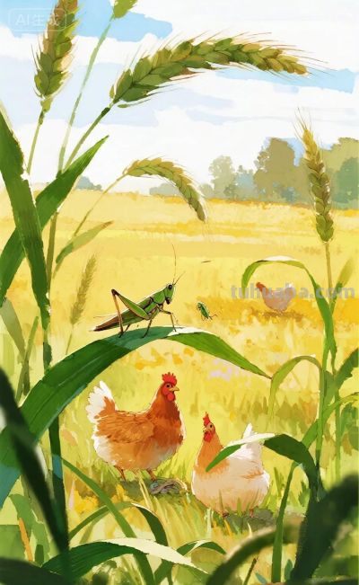 可爱的动物｜水彩插图 - 图画吧TUHUABA