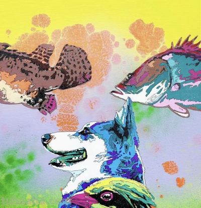 他幸福指数很高，创作的动物水彩画被称为“减压美术” - 图画吧TUHUABA