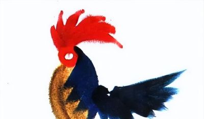 韩美林动物画法：怎样画鸡 - 图画吧TUHUABA