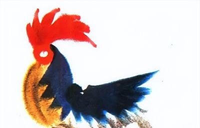 韩美林动物画法：怎样画鸡 - 图画吧TUHUABA