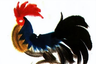 韩美林动物画法：怎样画鸡 - 图画吧TUHUABA
