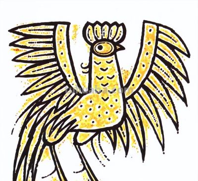 韩美林动物画法：怎样画鸡 - 图画吧TUHUABA