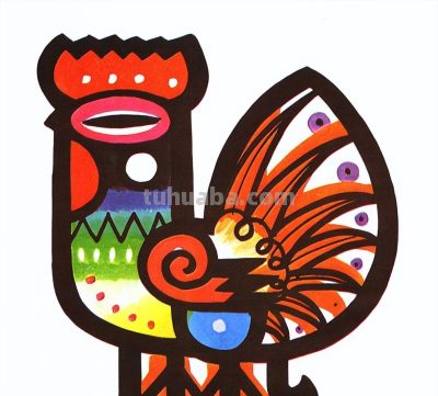 韩美林动物画法：怎样画鸡 - 图画吧TUHUABA