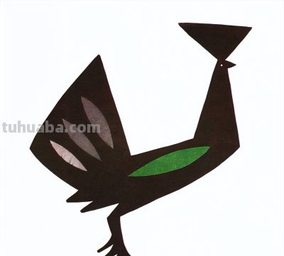 韩美林动物画法：怎样画鸡 - 图画吧TUHUABA