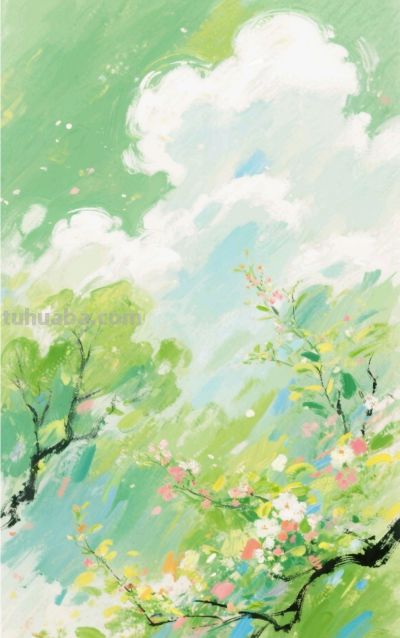 淡雅水彩 几笔晕染 几缕诗意 一组清新水彩小画 记录生活中温柔的瞬间 - 图画吧TUHUABA