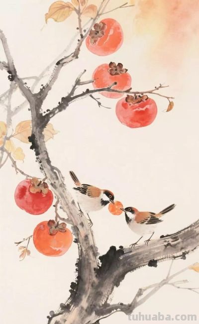 水彩画插图｜秋之韵 - 图画吧TUHUABA