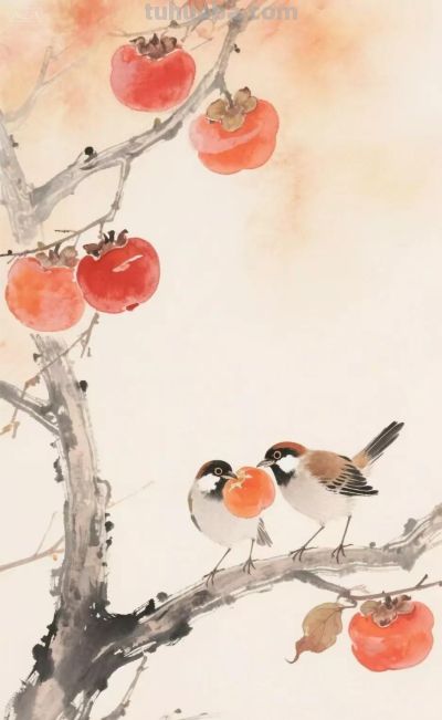 水彩画插图｜秋之韵 - 图画吧TUHUABA