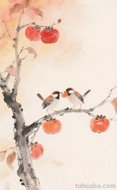 水彩画插图｜秋之韵 - 图画吧TUHUABA