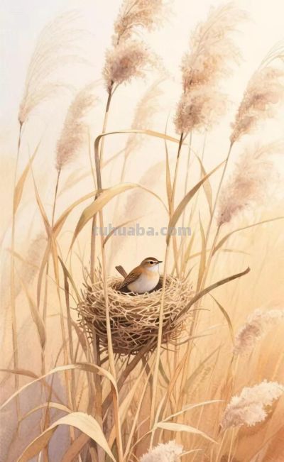 水彩画插图｜秋之韵 - 图画吧TUHUABA