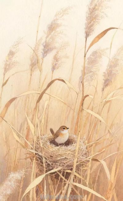 水彩画插图｜秋之韵 - 图画吧TUHUABA