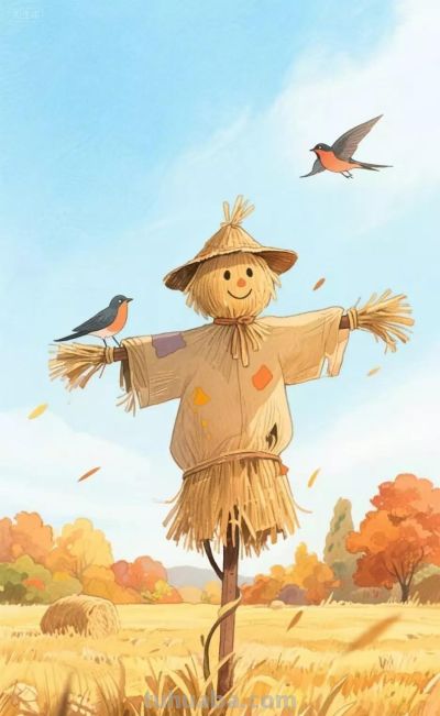 水彩画插图｜秋之韵 - 图画吧TUHUABA