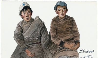 【DeepSeek谈艺】吴长江·水彩画丨高原水色，藏着天地的苍茫 - 图画吧TUHUABA