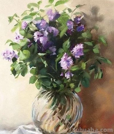 画家Deborah Lazar油画静物花卉 - 图画吧TUHUABA
