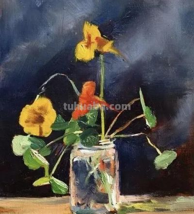 画家Deborah Lazar油画静物花卉 - 图画吧TUHUABA