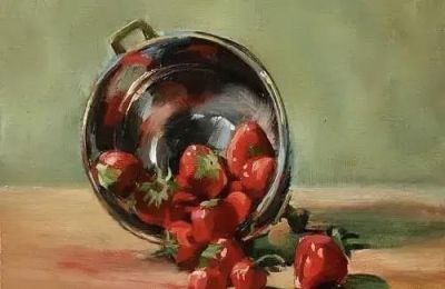 画家Deborah Lazar油画静物花卉 - 图画吧TUHUABA