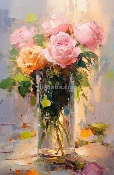 油画·静物花卉 - 图画吧TUHUABA