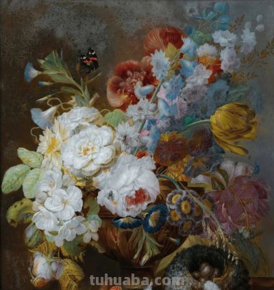 花卉静物油画 - 图画吧TUHUABA