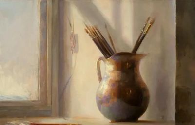 静美生辉｜当代女画家朱丽叶·阿里斯蒂德斯古典静物花卉油画欣赏 ​ - 图画吧TUHUABA