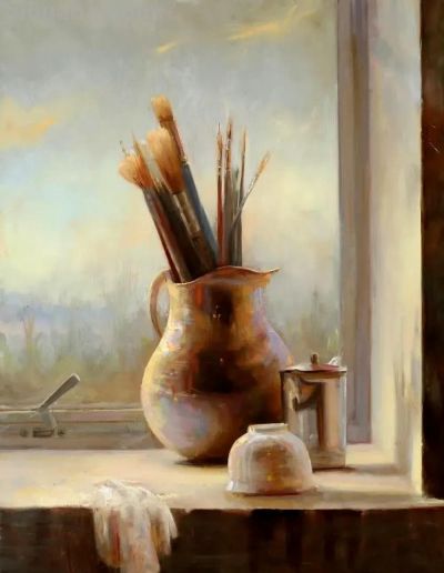 静美生辉｜当代女画家朱丽叶·阿里斯蒂德斯古典静物花卉油画欣赏 ​ - 图画吧TUHUABA