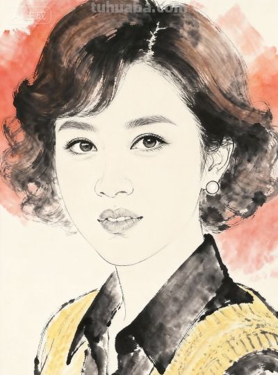 中国水墨画人物速写素材 - 图画吧TUHUABA