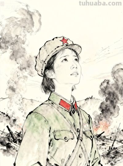 中国水墨画人物速写素材 - 图画吧TUHUABA