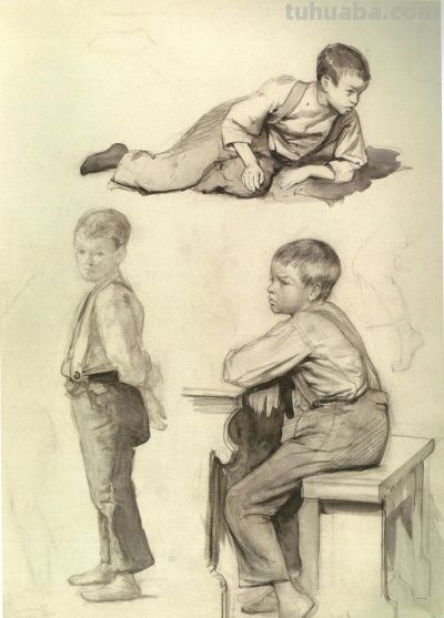 大师经典速写 131幅 - 图画吧TUHUABA