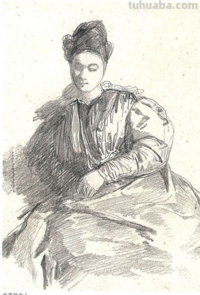 大师经典速写 131幅 - 图画吧TUHUABA