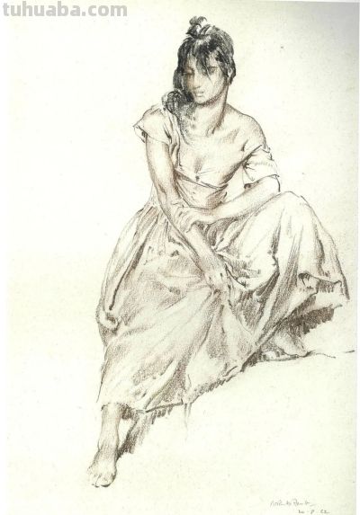 大师经典速写 131幅 - 图画吧TUHUABA