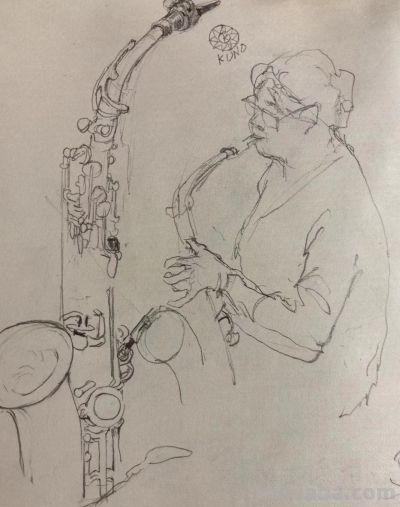 叶海京 —— 人物、花卉 速写作品欣赏 - 叶海京 —— 人物、花卉 速写作品欣赏 - 图画吧TUHUABA