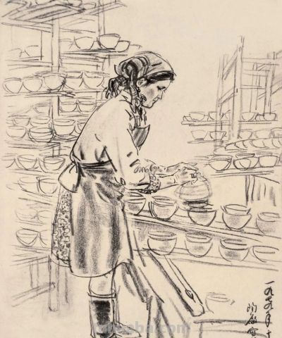 中国美术学院教授顾生岳速写作品欣赏~ - 图画吧TUHUABA