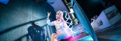 山石木西的COS，把赛博甜妹的氛围感焊在镜头里了！ - 图画吧TUHUABA