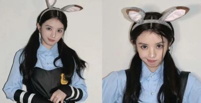 7位女明星cos兔子警官朱迪，赵丽颖陈都灵可爱，杨幂甜飒御姐 - 图画吧TUHUABA