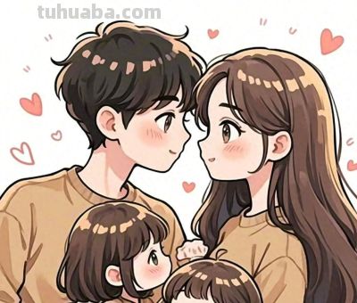 简笔画～～亲子头像～～ - 今日头条