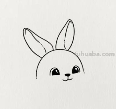 简笔画/小兔子（附教程） - 图画吧TUHUABA