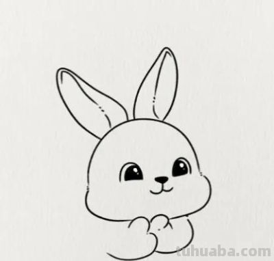 简笔画/小兔子（附教程） - 图画吧TUHUABA
