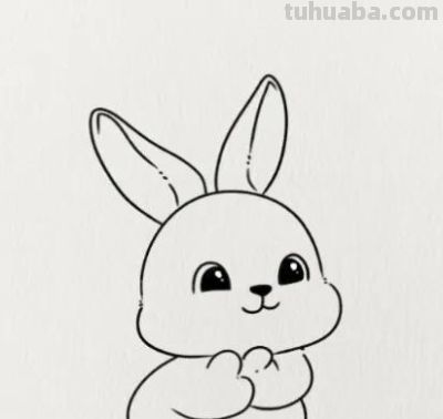 简笔画/小兔子（附教程） - 图画吧TUHUABA