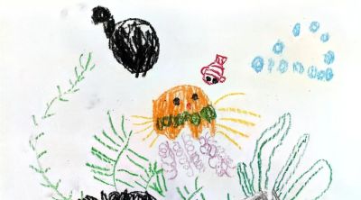 中班亲子美术--漂亮的水母 - 图画吧TUHUABA