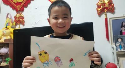 中班亲子美术--漂亮的水母 - 图画吧TUHUABA