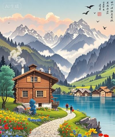 跟着插画去旅行—阿尔卑斯山的雄鹰 - 今日头条 跟着插画去旅行—阿尔卑斯山的雄鹰 - 图画吧TUHUABA