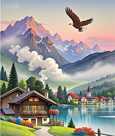 跟着插画去旅行—阿尔卑斯山的雄鹰 - 今日头条