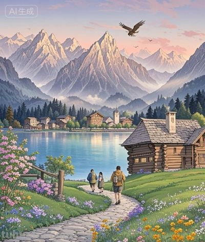 跟着插画去旅行—阿尔卑斯山的雄鹰 - 今日头条 跟着插画去旅行—阿尔卑斯山的雄鹰 - 图画吧TUHUABA