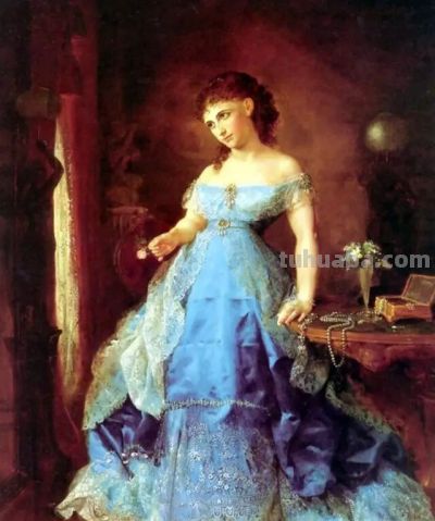 油画中的欧洲古典服饰，那种真实的质感真是让人震撼！ - 图画吧TUHUABA