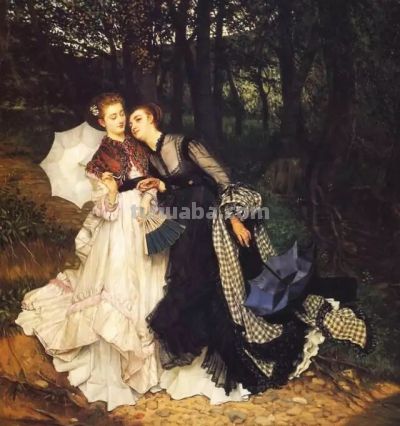 油画中的欧洲古典服饰，那种真实的质感真是让人震撼！ - 图画吧TUHUABA