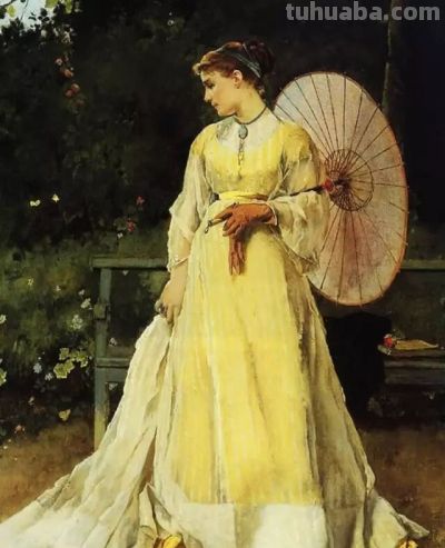 油画中的欧洲古典服饰，那种真实的质感真是让人震撼！ - 图画吧TUHUABA