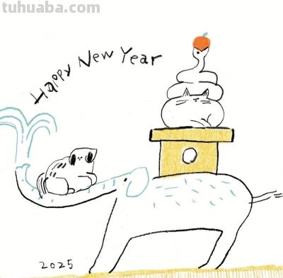 我和猫猫的生活/手绘插画欣赏 - 图画吧TUHUABA