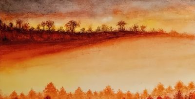 239幅水彩自学记17：新手挑战大空间云雾，第62幅直接封神！ - 图画吧TUHUABA