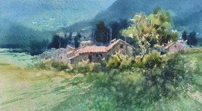 水彩画：水的渲染 - 今日头条