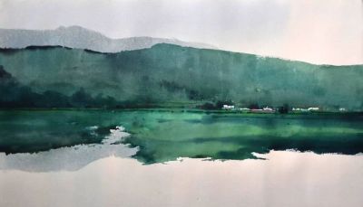 水彩画：水的渲染 - 图画吧TUHUABA