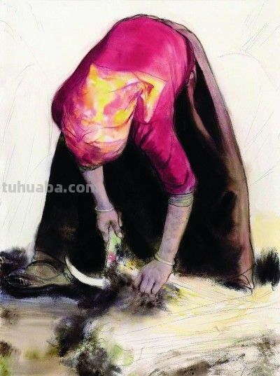 水色间的肌理之美——浅析水彩画创作的质感表现 - 图画吧TUHUABA