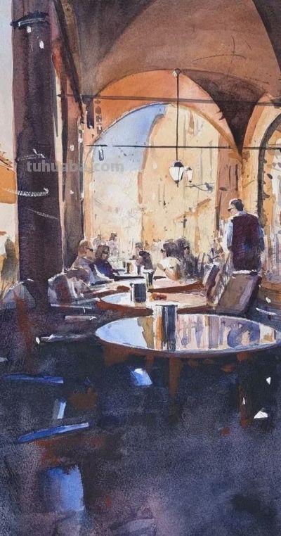 马克·巴克，延续英国水彩画的典雅传统，更融入现代插画的表现力 - 图画吧TUHUABA